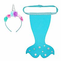 NARWHAL HEADBAND/TAIL SET