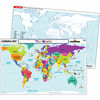 WORLD MAP LEARNING MAT