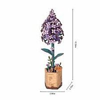 MODERN WOODEN PUZZLE LILAC