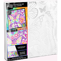 BUTTERFLY SILVER FOIL COLORING