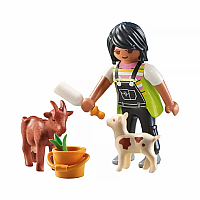 PM WOMAN WITH GOATS