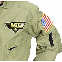 Jr. Fighter Pilot Suit w/Embroidered Cap, size 6/8 