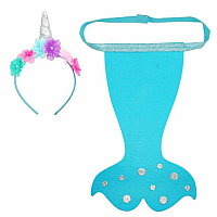 NARWHAL HEADBAND/TAIL SET