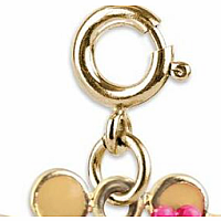 Gold Flower Giraffe Charm