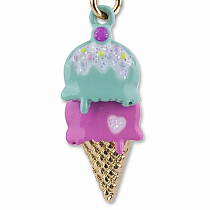 CHARM IT GOLD ICE CREAM CONE CHARM