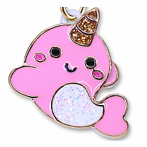 CHARM IT GOLD GLITTER NARWHAL