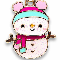 CHARM IT GOLD SWIVEL SNOWMAN CHARM
