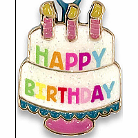 CHARN IT! Gold Birthday Cake Charm