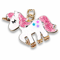 CHARM IT GOLD GLITTER UNICORN CHARM