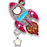 CHARM IT GLITTER ROCKET CHARM