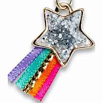 Gold Glitter Shooting Star Charm