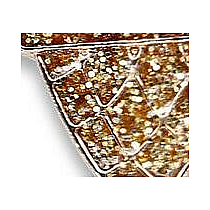 Gold Ice Cream Cone Shaker Charm