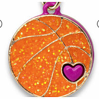 CHARM IT GOLD GLTR BASKETBALL