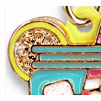 CHARM IT! Gold Glitter Lemonade Charm