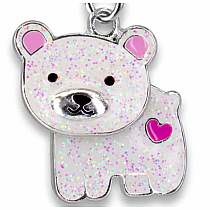 CHARM IT! Glitter Swivel Polar Bear Charm