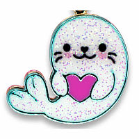 CHARM IT! Gold Glitter Seal Charm