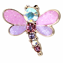 CHARM IT DRAGONFLY GOLD GLITTER