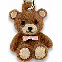 CHARM IT FUZZY BEAR GOLD