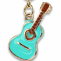 CHARM IT GOLD REBEL GIRLS GUITAR