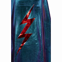 BLUE LIGHTENING HOLOGRAPHIC CAPE