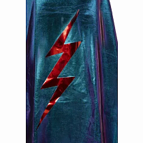 BLUE LIGHTENING HOLOGRAPHIC CAPE