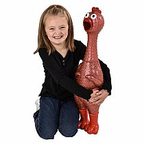 GIANT SPARKLE RUBBER CHICKEN