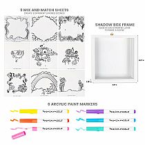 MAKE A SCENE AXOLOTL SHADOW BOX