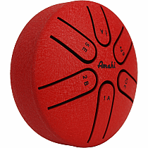STEEL TONGUE DRUM 3" RED