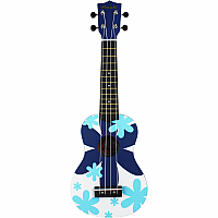 AMAHI BLUE FLOWER UKULELE