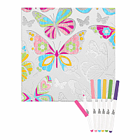 BUTTERFLY SILVER FOIL COLORING