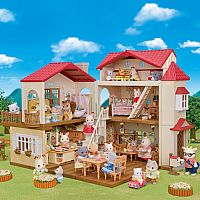 CC RED ROOD COUNTRY HOME SECRET ATTIC ROOM--Calico Critters