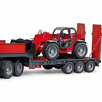 BRUDER LOW LOADER W MANITOU LOADER