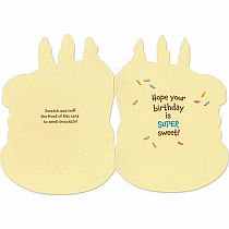 SCRATCH AND SNIFF DOUBLE CHOCOLATE CAKE BDAY CARD