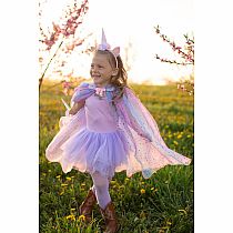 RAINBW UNICORN CAPE/HEADBND 4/6