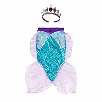 MERMAID GLIMMER SKIRT LILAC/BLUE 5/6