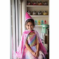 DIAMOND SPARKLE CAPE DARK PINK  5/6