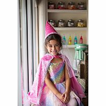 DIAMOND SPARKLE CAPE DARK PINK  5/6