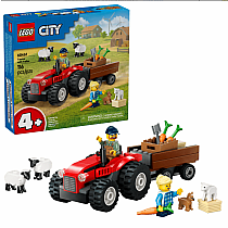 LEGO RED FARM TRACTOR TRAILER