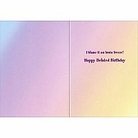 CAT LICKING SNOWCONE BDAY CARD