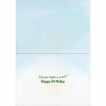 BULLDOG W DANDELION BDAY CARD
