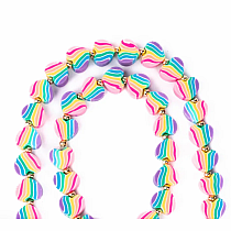 HEART MANY COLORS NECKLACE/BRACLET