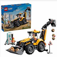 LEGO CITY YELLOW BACKHOE LOADER