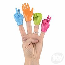 NEON HAND FINGER PUPPETS
