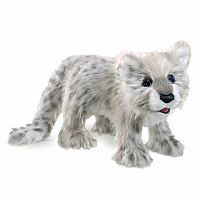 SNOW LEOPARD HAND PUPPET