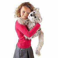 SNOW LEOPARD HAND PUPPET