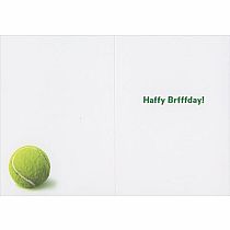 DOGS W TENNIS BALLS BDAY CARD