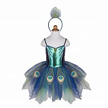 PRETTY PEACOCK DRESS/HEADBAND 5/6