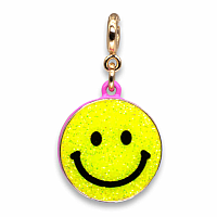 CHARM IT SMILEY FACE GLITTER GOLD