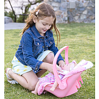 PINK BLOOMS CAR SEAT CARRIER