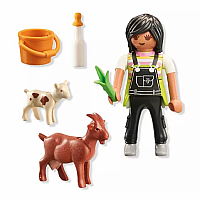 PM WOMAN WITH GOATS